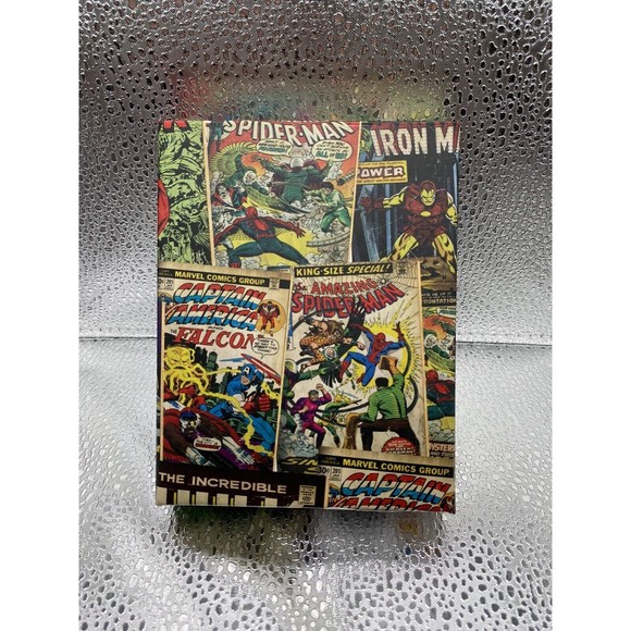 Marvel Comic Cover Collage Slimfold Wallet - Multi-Color Design, Official Marvel - Picture 1 of 7